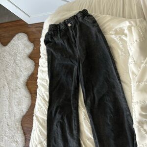 Black washed out jeans